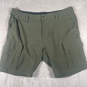BYLT Premium Basics Kinetic Cargo Shorts‎ Men's Size 40 Green Athletic Stretch